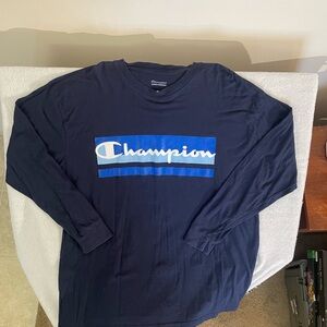 Champion Dark Blue Long Sleeve Tee